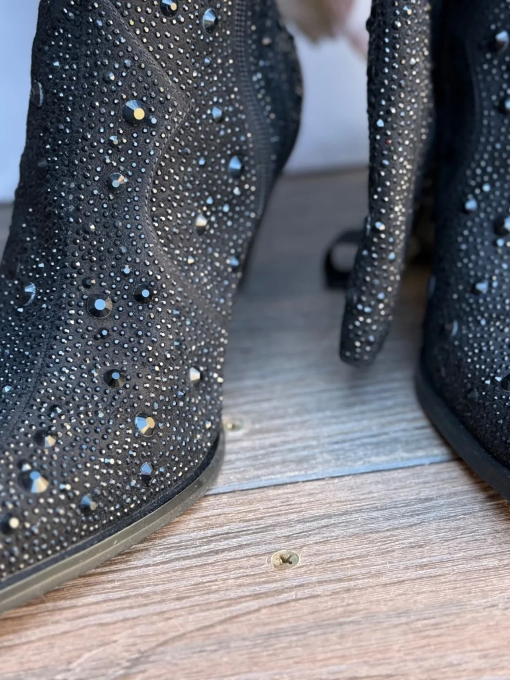 Jessica Simpson OTK crystal western boot size 7.5